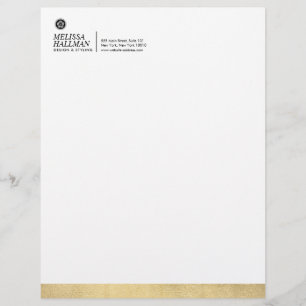 Minimalistische Luxe Floral Logo Designer Imitate Briefbogen