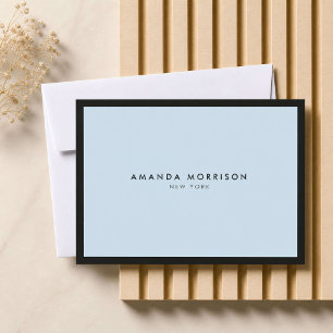 Minimalistische Luxus-Boutique Blaue Geschenkkarte