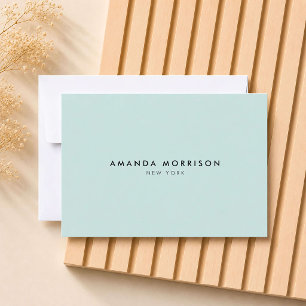 Minimalistische Luxus-Boutique-Mint-Geschenkkarte