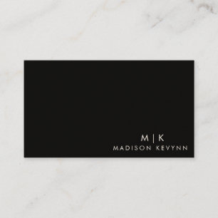 Minimalistische Luxusboutique Elfenbein Visitenkar Visitenkarte