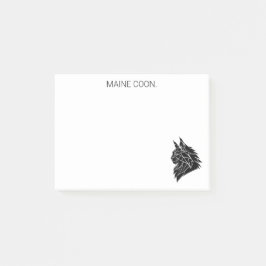 Minimalistische Maine-Coon-Geometrische Post-it® N Post-it Klebezettel