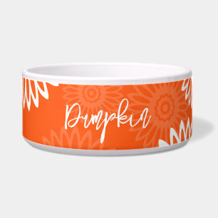 Minimalistische Mandarine orange daisfarbene Blume Napf