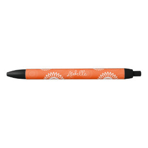 Minimalistische Mandarine Orangenblütenname Kugelschreiber