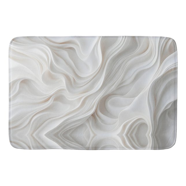 Minimalistische Marbella Wave Bath Mat - Soft Rug Badematte (Vorderseite)