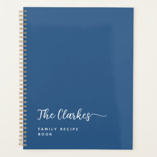 Minimalistische marineblaue Familienkorrespondenz Planer