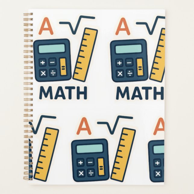 Minimalistische Mathematik - Rechner, Lineal Planer (Vorderseite)