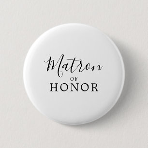 Minimalistische Matron des EhrenBrautparty Button