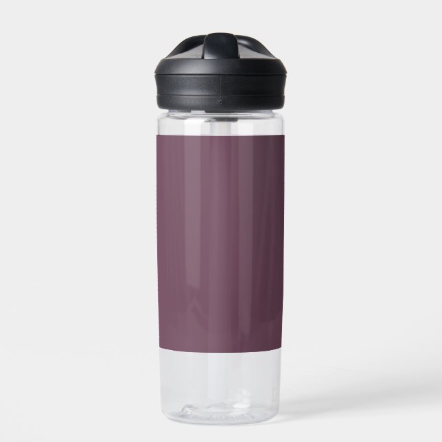 Minimalistische Matte Pflaume Trinkflasche (Vorderseite)