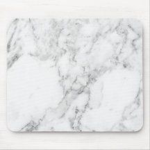 Minimalistische Mauspad aus Weiß und Graumarmor