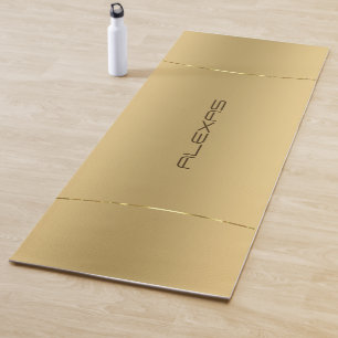 Minimalistische metallische Gold-Hintergrund Yogma Yogamatte