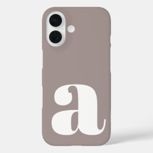 Minimalistische Mit Monogramm Initialzündung in Ta iPhone 16 Hülle