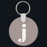 Minimalistische Mit Monogramm Initialzündung in Ta Schlüsselanhänger<br><div class="desc">Minimalistische Mit Monogramm Initial in Taupe Brown Schlüsselanhänger - Bitte schreiben Sie mir,  wenn Sie Hilfe bei der Briefplatzierung benötigen.</div>
