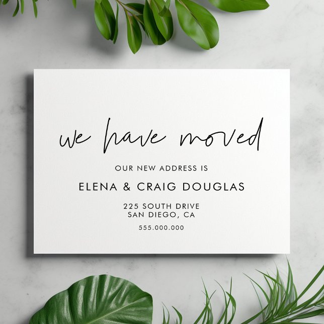 Minimalistische, moderne Ankündigung Postkarte (Von Creator hochgeladen)