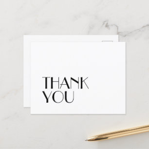 Minimalistische Moderne Art Deco Hochzeit Vielen D Postkarte