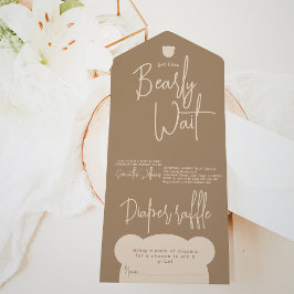 Minimalistische moderne Babydusche All In One Einladung