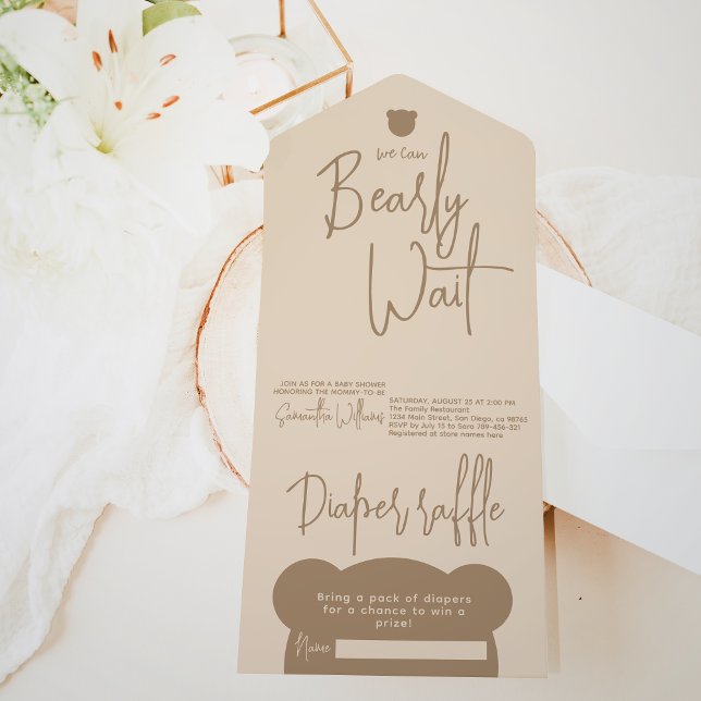 Minimalistische moderne Babydusche All In One Einladung (Von Creator hochgeladen)