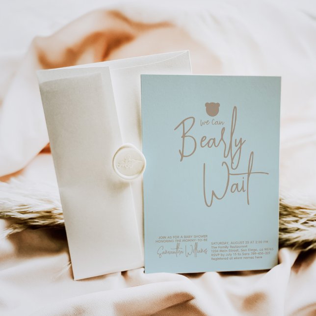 Minimalistische moderne Babydusche Einladung (Von Creator hochgeladen)