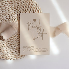 Minimalistische moderne Babydusche Einladung