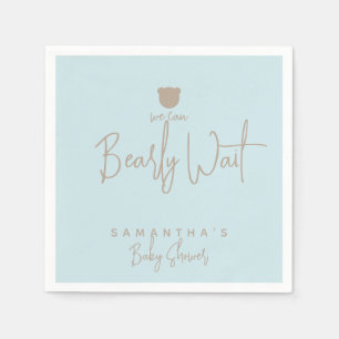 Minimalistische moderne Bärendusche Serviette