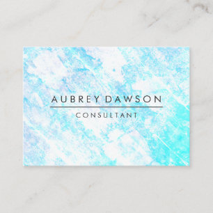 Minimalistische moderne blaue Grunge Textur Visitenkarte