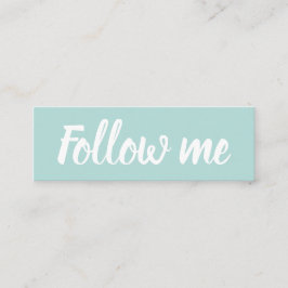 Minimalistische, moderne, blaue Instagramm der soz Mini Visitenkarte