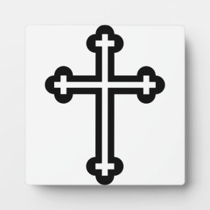 Minimalistische moderne christliche Symbolkunst de Fotoplatte