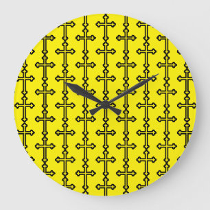 Minimalistische moderne christliche Symbolkunst de Große Wanduhr