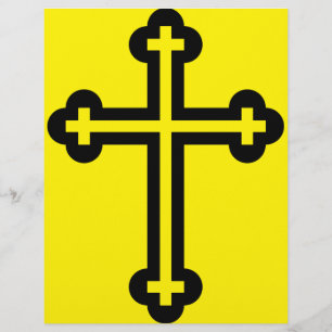 Minimalistische moderne christliche Symbolkunst Flyer