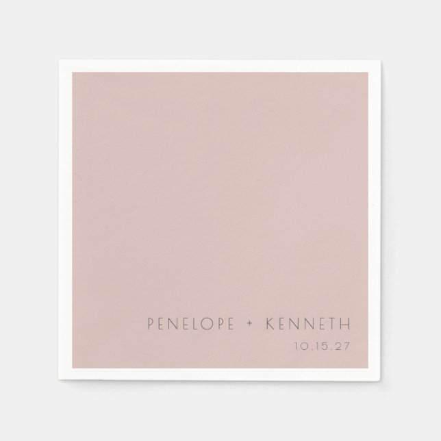 Minimalistische, moderne, einfache, stürmische Blu Serviette (Vorderseite)