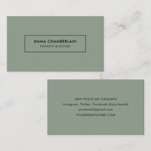 Minimalistische, moderne, einfache Visitenkarte