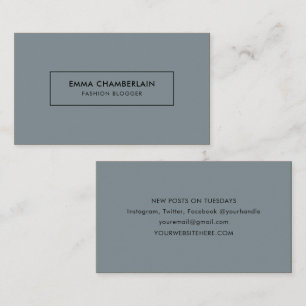 Minimalistische, moderne, einfache Visitenkarte