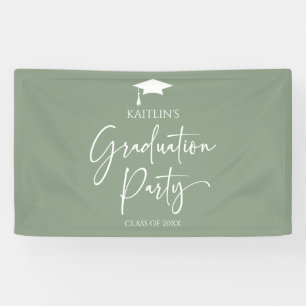 Minimalistische moderne elegante Abschlussfeier Banner