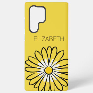 Minimalistische moderne elegante Gänseblümchen-Blu Samsung Galaxy Hülle