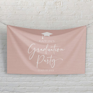 Minimalistische Moderne Elegante Graduierungsparty Banner