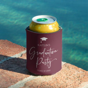 Minimalistische Moderne Elegante Graduierungsparty Dosenkühler