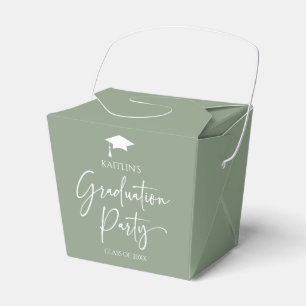 Minimalistische Moderne Elegante Graduierungsparty Geschenkschachtel