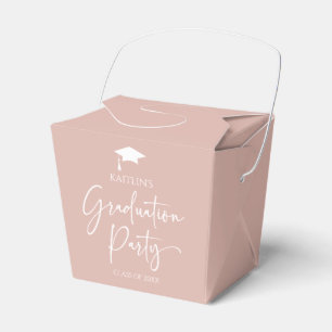 Minimalistische Moderne Elegante Graduierungsparty Geschenkschachtel