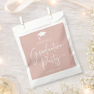 Minimalistische Moderne Elegante Graduierungsparty Geschenktütchen