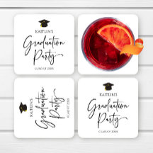 Minimalistische Moderne Elegante Graduierungsparty