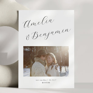 Minimalistische moderne elegante Schrift Kalligraf Save The Date