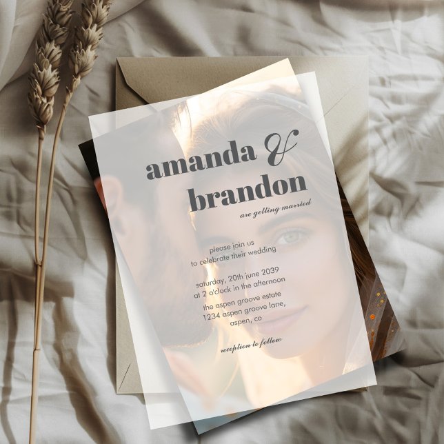 Minimalistische moderne, fette SkriptWedding (Von Creator hochgeladen)