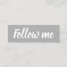 Minimalistische moderne graue Instagramme der sozi Mini Visitenkarte