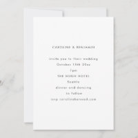 Minimalistische moderne Herbst-Hochzeit in Schwarz
