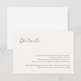 Minimalistische moderne Hochzeitskarte RSVP Karte