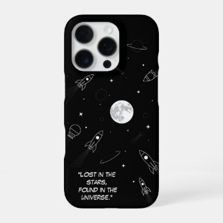 Minimalistische moderne iPhone Case Astronomie 16 Pro Hülle