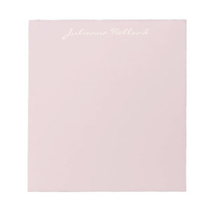 Minimalistische moderne Kalligrafie Lilac Blush Na Notizblock