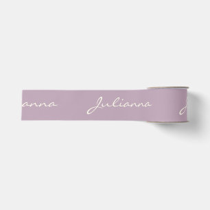 Minimalistische moderne Kalligrafie Lilac Lila Nam Ripsband