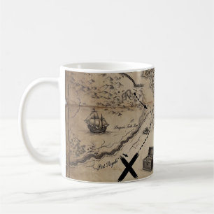 Minimalistische moderne Kartenkunst - Elegantes Ve Kaffeetasse