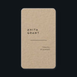 Minimalistische moderne Kraft Visitenkarte<br><div class="desc">Ein einfaches und minimalistisches Design für diese modernen Kraftkarten,  geeignet für jeden beruflichen Bereich.</div>