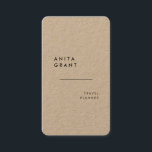 Minimalistische moderne Kraft Visitenkarte<br><div class="desc">Ein einfaches und minimalistisches Design für diese modernen Kraftkarten, geeignet für jeden beruflichen Bereich.</div>